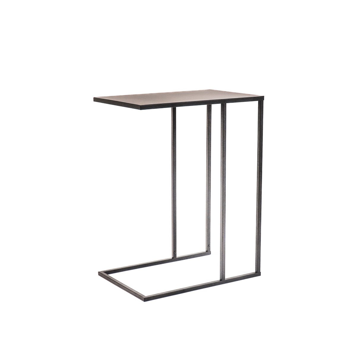 Bijzettafel - Metaal - Zwart - 45x30x60cm 1 Bijzettafel - Metaal - Zwart - 45x30x60cm