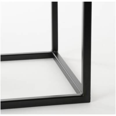 Goa Bijzettafel - L35 x B35 x H55 cm - Zwart - Set van 2