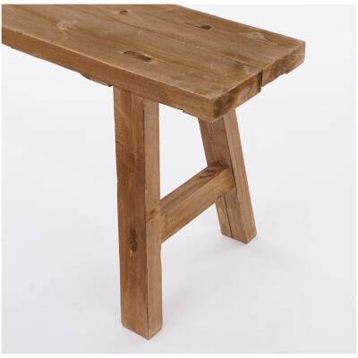 Bold Houten Bankje - L108xB20xH37 cm - Bruin