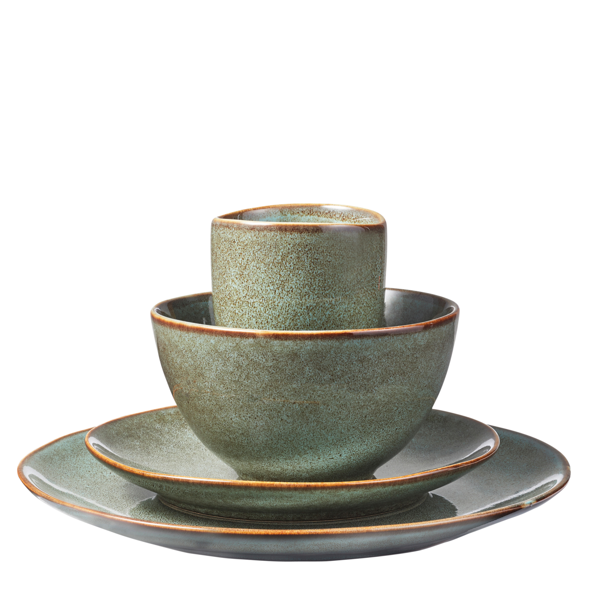 Tabo Serviesset 4 Persoons - Groen 1 Tabo Serviesset 4 Persoons - Groen