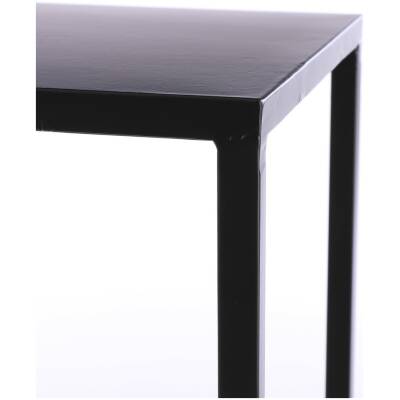 Goa Bijzettafel - L35 x B35 x H55 cm - Zwart - Set van 2