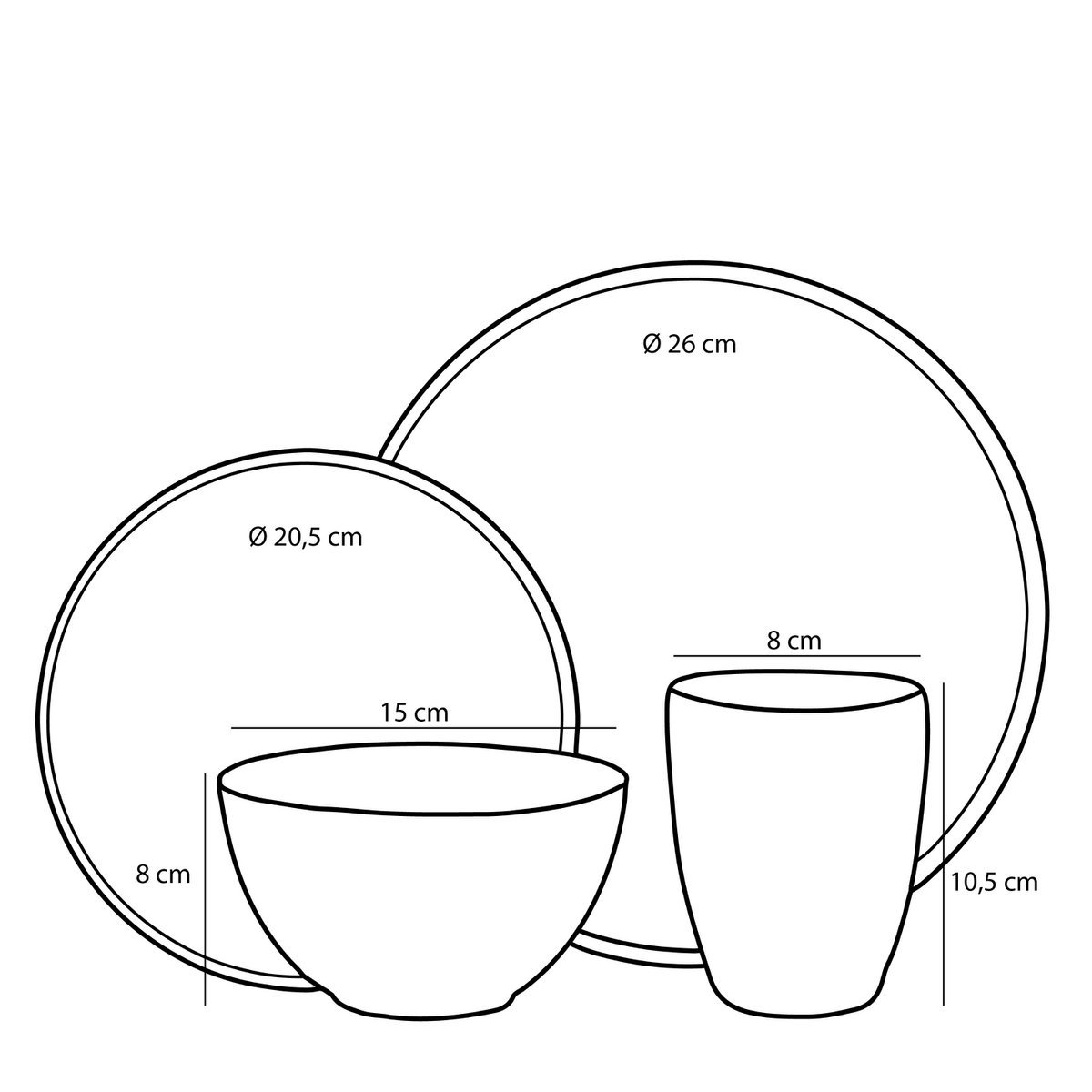 Tabo Serviesset 4 Persoons - Groen 7 Tabo Serviesset 4 Persoons - Groen