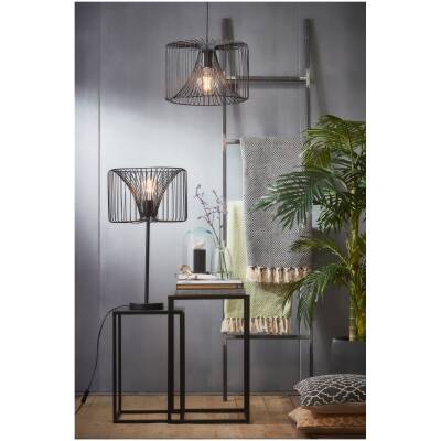 Goa Bijzettafel - L35 x B35 x H55 cm - Zwart - Set van 2
