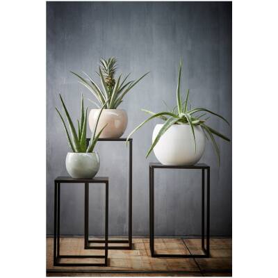 Goa Bijzettafel - L35 x B35 x H55 cm - Zwart - Set van 2