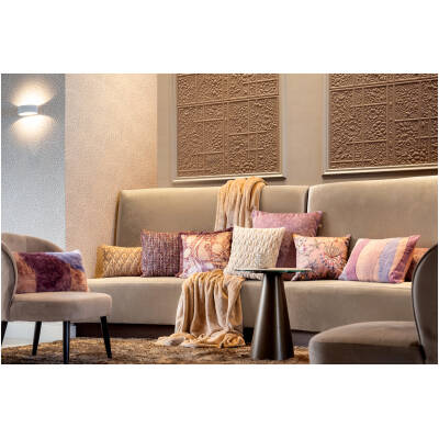 Dutch Decor - CLIO sierkussen - bontlook - paars - 30x50cm