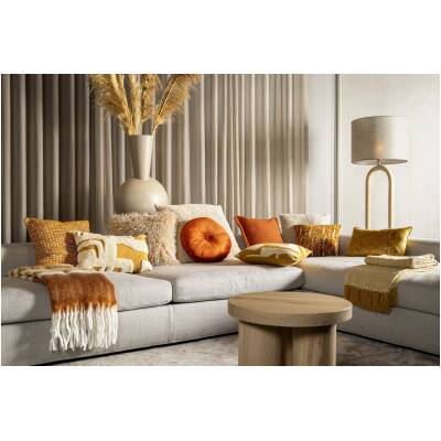Dutch Decor - CARA sierkussen - teddylook - beige - 45x45cm