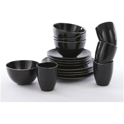Tabo Serviesset 4 Persoons - Zwart