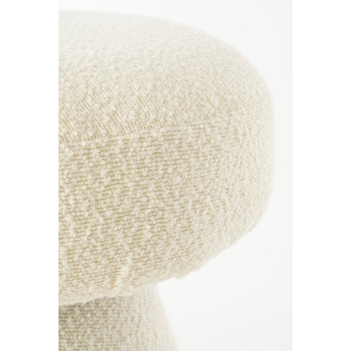 Poef - H46 x Ø49 cm - Wit 2 Poef - H46 x Ø49 cm - Wit