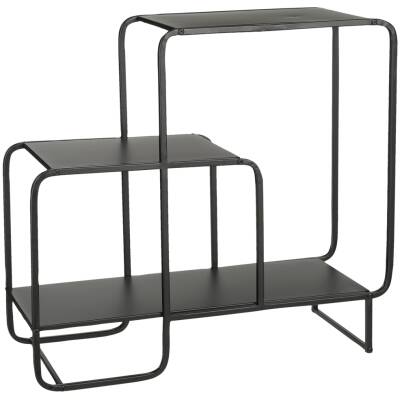 Jules Wandkast - Metaal - L70 x B30 x H76 cm - Zwart