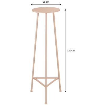 Adine Plantentafel - Metaal - Lichtroze