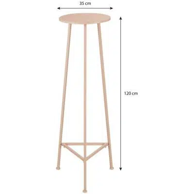 Adine Plantentafel - Metaal - Lichtroze