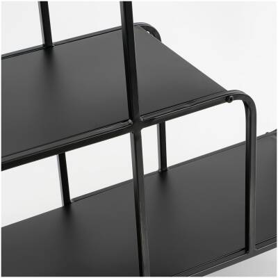 Jules Wandkast - Metaal - L70 x B30 x H76 cm - Zwart