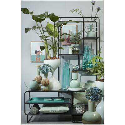 Jules Open kast - Metaal - L76 x B30 x H178 cm - Zwart