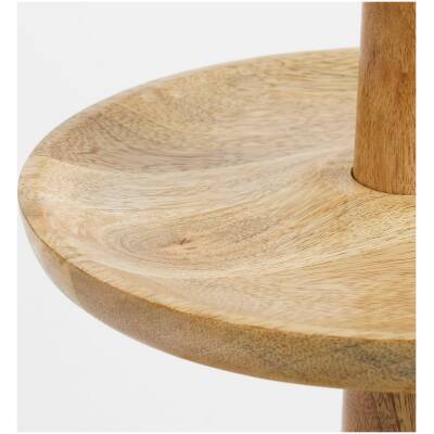 Caden Etagère - H36 x Ø33 cm - Mangohout - Lichtbruin