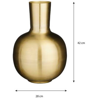 Dara Vaas - H42 x Ø28 cm - Metaal - Goud