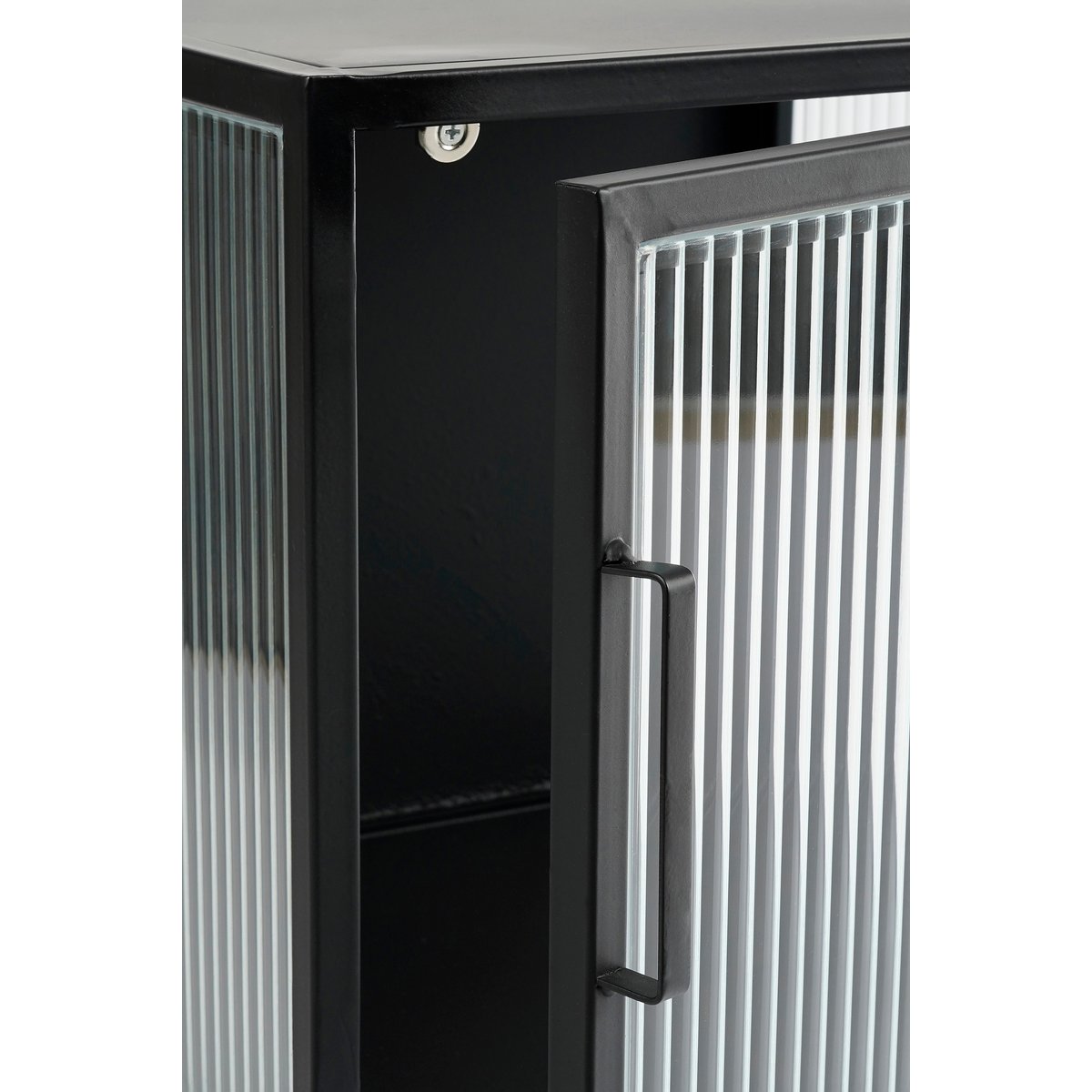 Clifton Opbergkast met Deuren - Zwart - H50cm 2 Clifton Opbergkast met Deuren - Zwart - H50cm