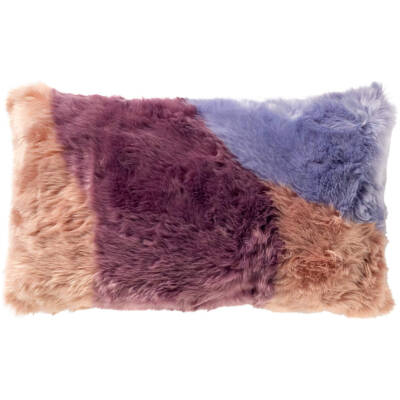 Dutch Decor - CLIO sierkussen - bontlook - paars - 30x50cm
