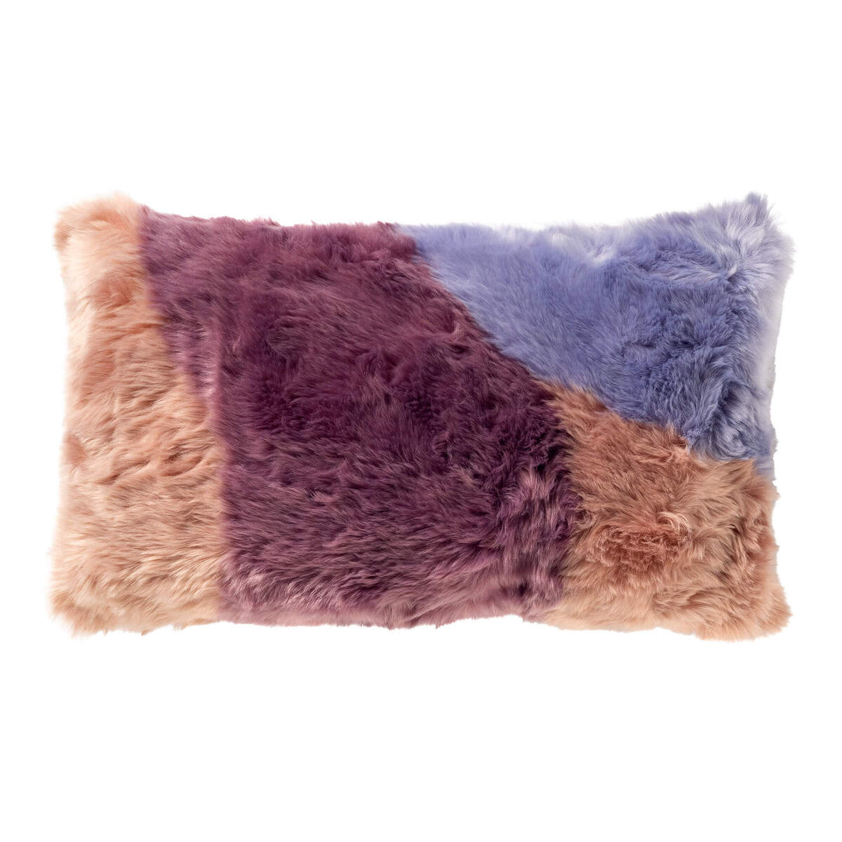 Dutch Decor - CLIO sierkussen - bontlook - paars - 30x50cm 1 Dutch Decor - CLIO sierkussen - bontlook - paars - 30x50cm