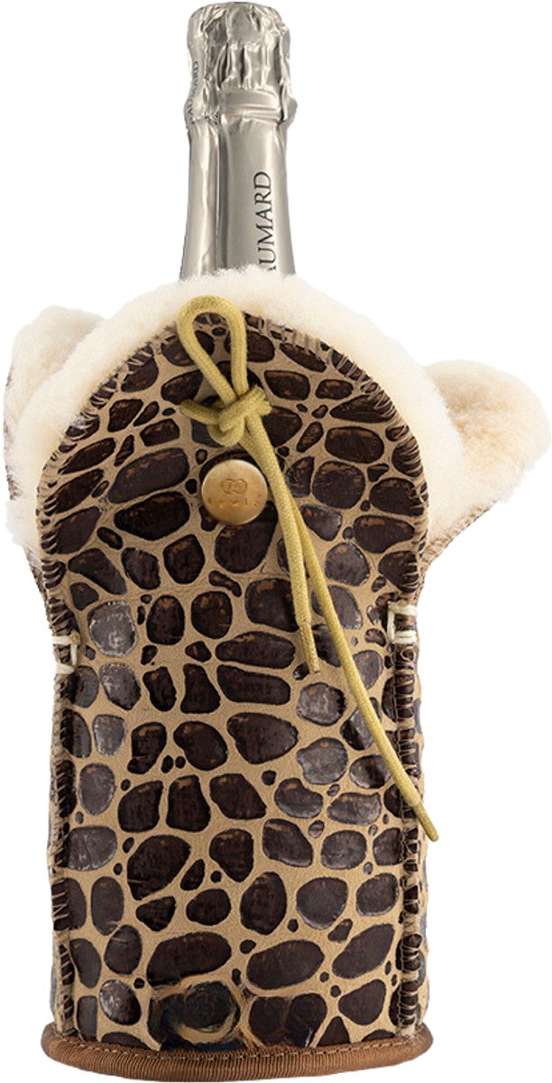 Kywie Champagnekoeler - Giraffe print Leder