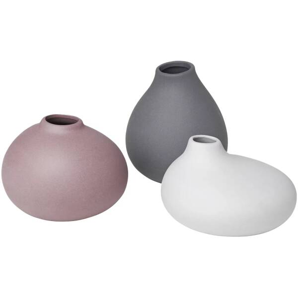 Blomus - Nona - Set van 3 vaasjes - 3 kleuren