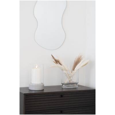 Hurricane - grijs - keramisch/glas - 16x16x25,5 cm - House Nordic
