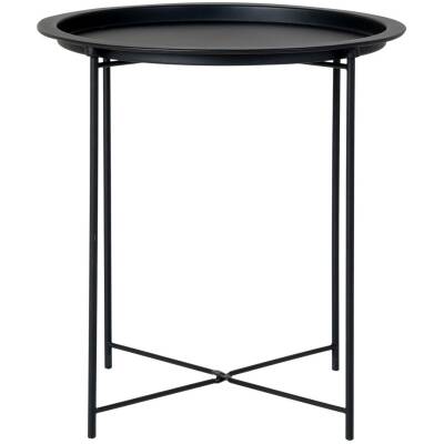 Bastia Bijzettafel - Zwart - Ø47x50 cm