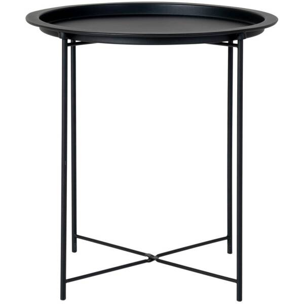 Bastia Bijzettafel - Zwart - Ø47x50 cm