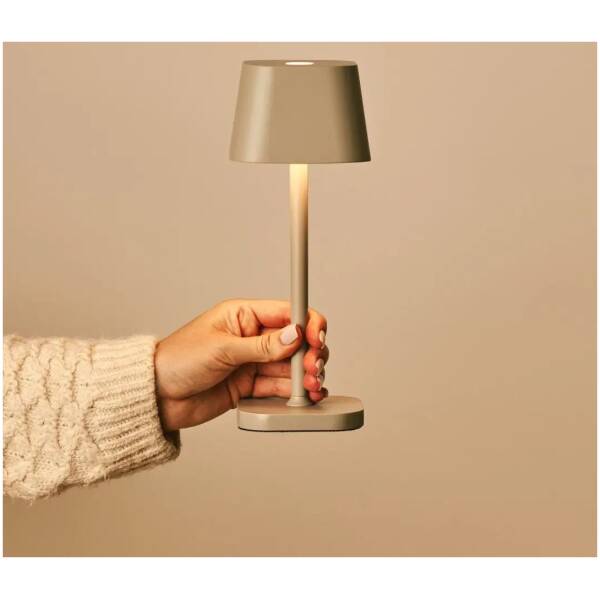 Verlichting 5 Ava Shadow Grey – oplaadbare tafellamp – dimbaar – tot 120 uur