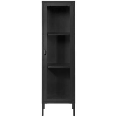 Brisbane vitrinekast - 40x35x140cm - Zwart