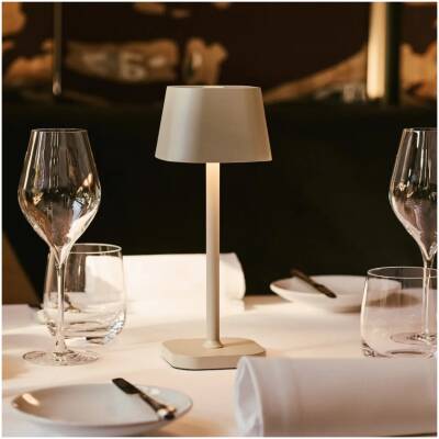 Ava Shadow Grey – oplaadbare tafellamp – dimbaar – tot 120 uur