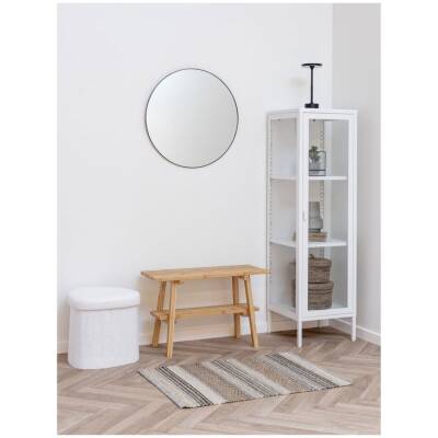 Brisbane vitrinekast - 40x35x140cm - Wit