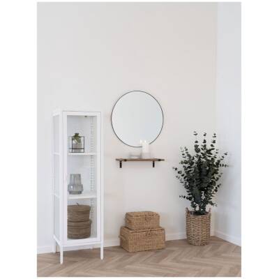 Brisbane vitrinekast - 40x35x140cm - Wit