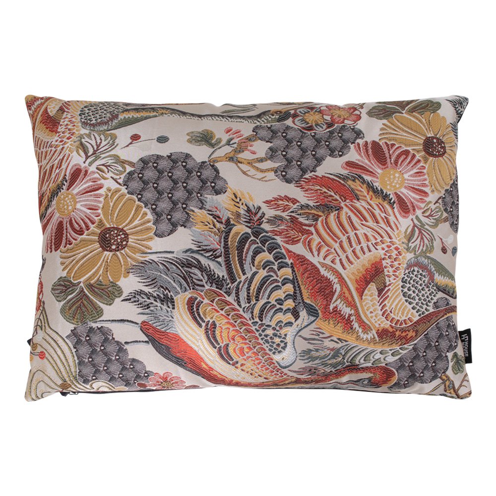 Alvito Kussen - Bloemmotief - 60x45 cm 1 Alvito Kussen - Bloemmotief - 60x45 cm