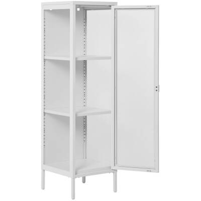 Brisbane vitrinekast - 40x35x140cm - Wit