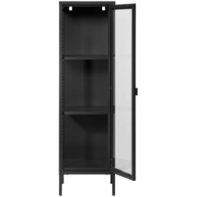 Brisbane vitrinekast - 40x35x140cm - Zwart