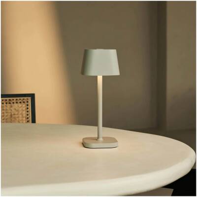Ava Shadow Grey – oplaadbare tafellamp – dimbaar – tot 120 uur