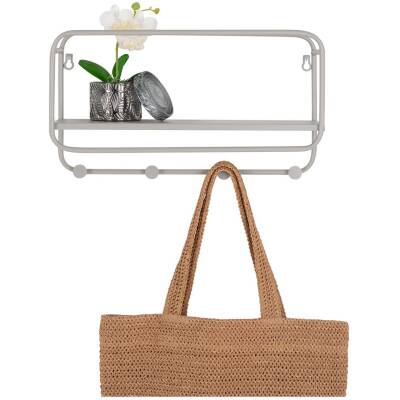 Feira Hoedenplank - Grijs - 45x15x25 cm