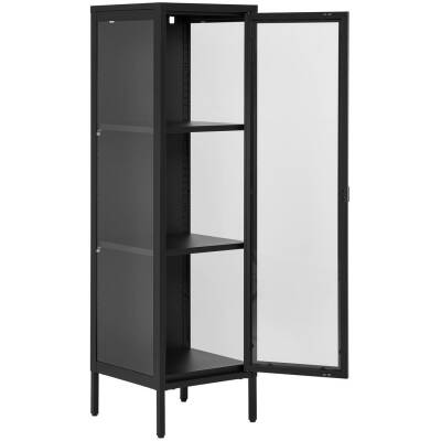 Brisbane vitrinekast - 40x35x140cm - Zwart
