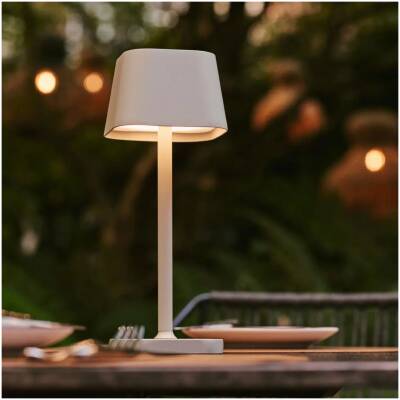 Ava Shadow Grey – oplaadbare tafellamp – dimbaar – tot 120 uur