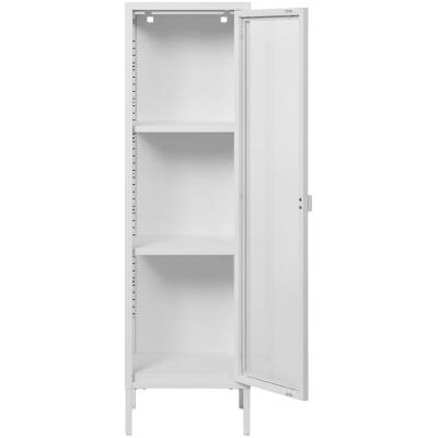 Brisbane vitrinekast - 40x35x140cm - Wit