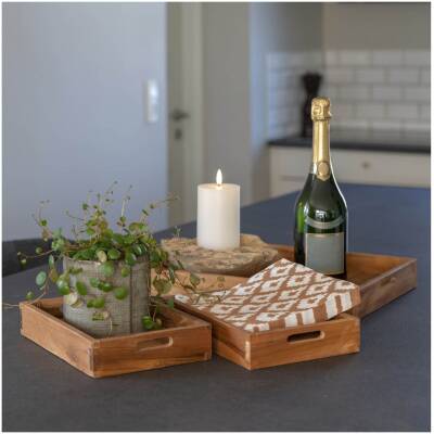 House Nordic - Faro Dienblad - Teak - Set van 3