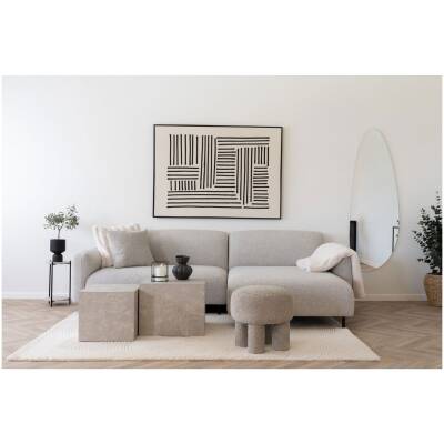 Galena Plaid - kunstbont - wit - 130x180cm