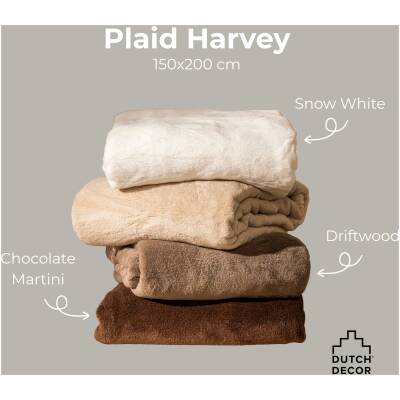 Dutch Decor HARVEY Plaid Chocolate Martini - 150x200cm