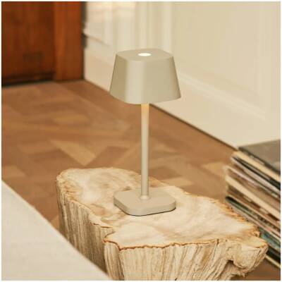 Ava Shadow Grey – oplaadbare tafellamp – dimbaar – tot 120 uur