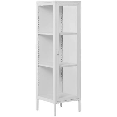 Brisbane vitrinekast - 40x35x140cm - Wit