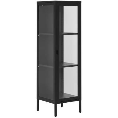 Brisbane vitrinekast - 40x35x140cm - Zwart