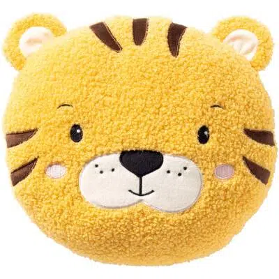 Textino - TIJGER sierkussen - geel - Ø30