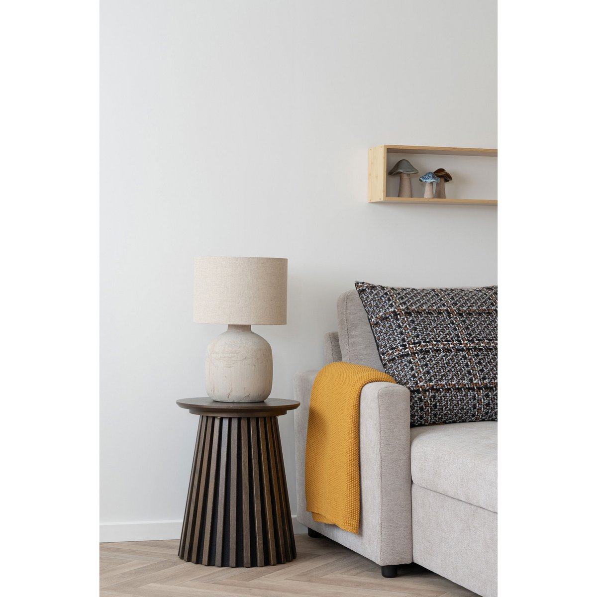 House Nordic - Santos Plaid - 130x170cm - oker 4 House Nordic - Santos Plaid - 130x170cm - oker