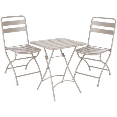 Mica Decorations - bistroset Evita - Bruin - 3-delig