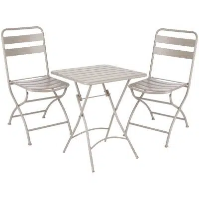 Mica Decorations - bistroset Evita - Bruin - 3-delig